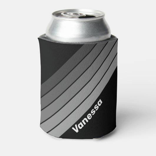 Dark Gradient Rainbow with Name 缶クーラー (缶裏面)