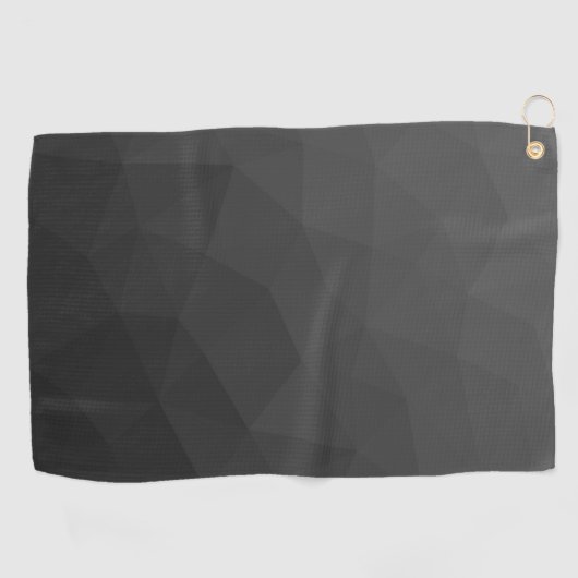 Dark gray gradient geometric mesh pattern ゴルフタオル (横)