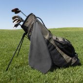 Dark gray gradient geometric mesh pattern ゴルフタオル (グリーン)