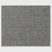 Dark Gray Linen ラッピングペーパー (フラット)