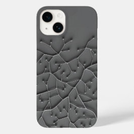 Dark Gray Organic iPhone Case Modern Texture Case-Mate iPhone 14ケース