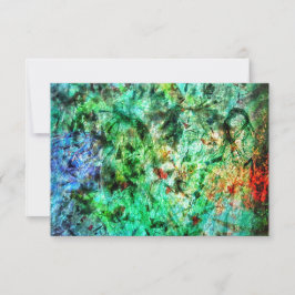 Dark green abstract invitation,Calm green abstract 招待状