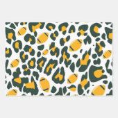 Dark Green and Gold Football Playbook Patterns ラッピングペーパーシート (正面2)