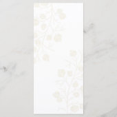 Dark green and gold Wedding  メニュー (裏面)