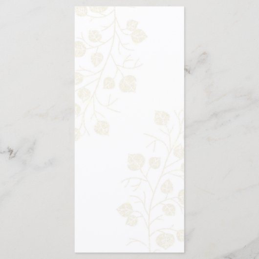 Dark green and gold Wedding  メニュー (裏面)