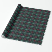 Dark Green and Red Plaid – Elegant Holiday  ラッピングペーパー (アンロールド)