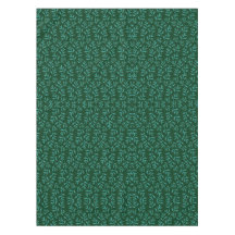  Dark Green Background with Teal Botanical Leaves