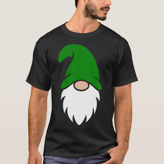 Dark Green Christmas Gnome Tシャツ (正面)