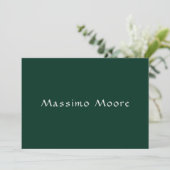 Dark Green Elegant Casual Own Name Handwriting (スタンド正面)