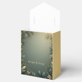 dark green elegant nature wedding フェイバーボックス (オープン)