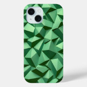 Dark Green Geometric iPhone Case Bold and Modern Case-Mate iPhoneケース (裏面)