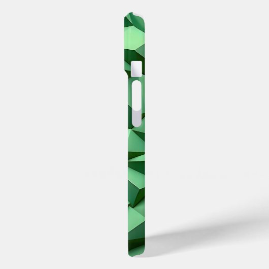 Dark Green Geometric iPhone Case Bold and Modern Case-Mate iPhoneケース (裏面 / 左)