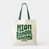 Dark Green High School Teacher トートバッグ (裏面)