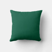 Dark green imitation embroidered bird throw pillow クッション (裏面)