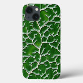 Dark Green iPhone Case Vein Texture Design Case-Mate iPhoneケース (裏面)