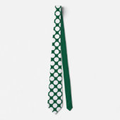 Dark Green Jumbo Polka Dots Custom Necktie ネクタイ (正面)