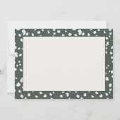 Dark Green Lunaria Monogram Flat Note Card ノートカード (裏面)