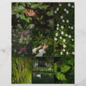 Dark Green Nature Core Scrapbooking Paper (正面)