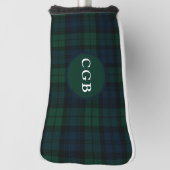 Dark Green Plaid Golf Towel ゴルフヘッドカバー (回転90)