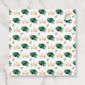 Dark Green Princess Quinceañera Thank You フェイバータグ (裏面)