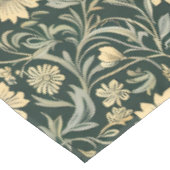 Dark green stylized yellow flowers  pattern  テーブルクロス (アングル)