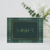 Dark Green Tartan Polo Plaid Gift Certificate (スタンド正面)
