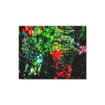 Dark green textured Stretched Canvas Print,Bold 