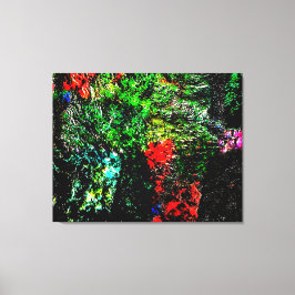 Dark green textured Stretched Canvas Print,Bold  キャンバスプリント