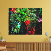 Dark green textured Stretched Canvas Print,Bold  キャンバスプリント (インサイチュ (リビング))