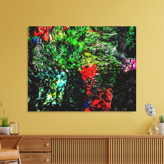 Dark green textured Stretched Canvas Print,Bold  キャンバスプリント (インサイチュ (リビング))