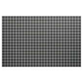 Dark Grey & Black Plaid Gingham ファブリック (ファットクウォーター)