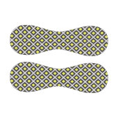 Dark Grey, Black, Yellow Ikat Diamonds by STaylor 野球ボール (パネル)