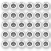 Dark Grey Gluten Free Wedding Place Meal Choice シール (正面)