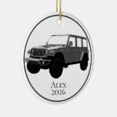 Dark Grey Off-Road Utility Vehicle 7 slot grille セラミックオーナメント (右)