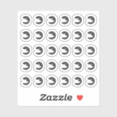 Dark Grey Pork Wedding Guests Meal Choice シール (シート)