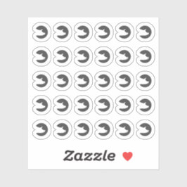 Dark Grey Pork Wedding Guests Meal Choice シール