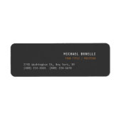 Dark Grey Professional Custom Name Position Best ラベル (正面)