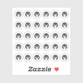 Dark Grey Seafood Wedding Place Meal Choice  シール