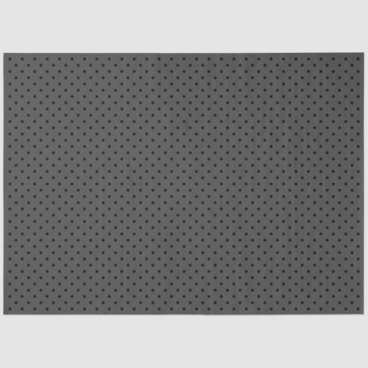 Dark Grey With Black Polka Dots 薄葉紙 (正面)