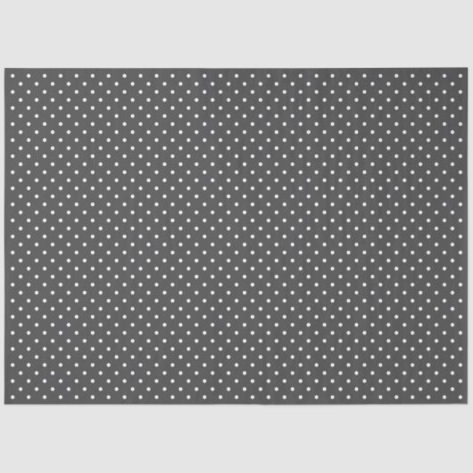 Dark Grey With White Polka Dots 薄葉紙 (正面)