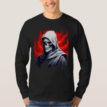 Dark Grim Reaper Skull T-Shirt – Gothic Horror Gra