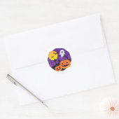Dark Halloween Aesthetic Stickers ラウンドシール (封筒)