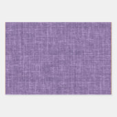Dark Heather Purple Linen ラッピングペーパーシート (正面3)