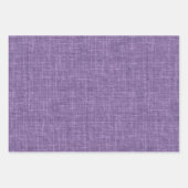Dark Heather Purple Linen ラッピングペーパーシート (正面)