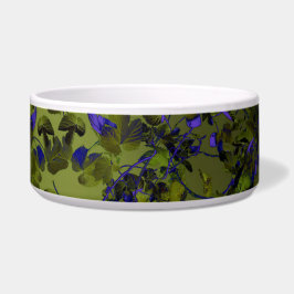 Dark Hops Leaves Abstract Art Food Pet ボウル