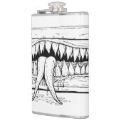 Dark Horror Illustration – Surreal Monster Chest  フラスク (左)