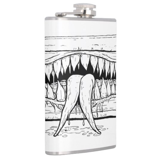 Dark Horror Illustration – Surreal Monster Chest  フラスク (右)