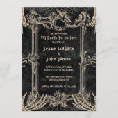 Dark Horror Till Death Do Us Part Wedding 招待状 (正面)