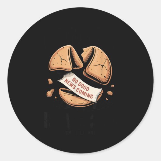 Dark Humor Cynical Sarcastic Emotional Honesty Pes ラウンドシール (正面)