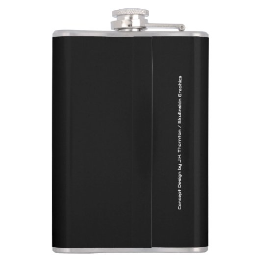 Dark Humor Flask by Skullnskin / J. H. Thornton フラスク (裏面)